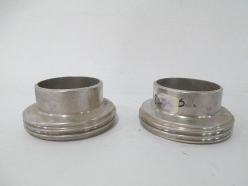 Lot 2 new egmo 304 dn50 018686 male ferrule din fitting stainless d238022 for sale