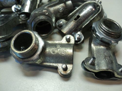 Bridgeport 801 3/8-inch zinc die cast flexible metal conduit 90-degree 16 pieces for sale