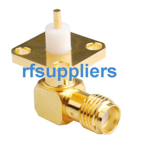 2pcs sma 4 hole panel mount jack ra with extended dielectric for sale
