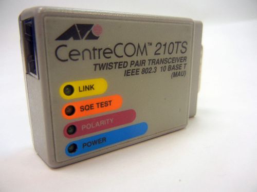 ALLIED TELESYN CENTRECOM AT-210TS  TWISTED PAIR TRANSCIEVER IEEE 802.3 10 BASE T