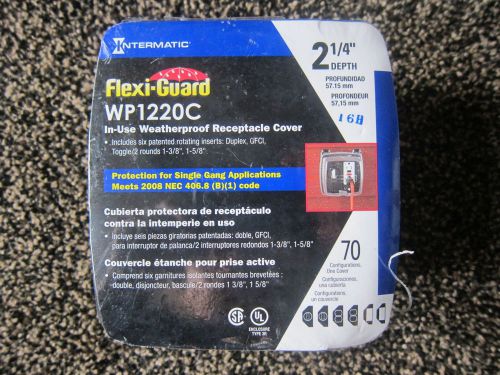 Intermatic wp1220c weatherproof receptacle cover 2 1/4&#034; depth for sale