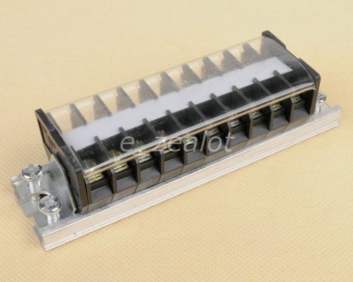 Dual 10 position terminal barrier strip 15a 600v for sale