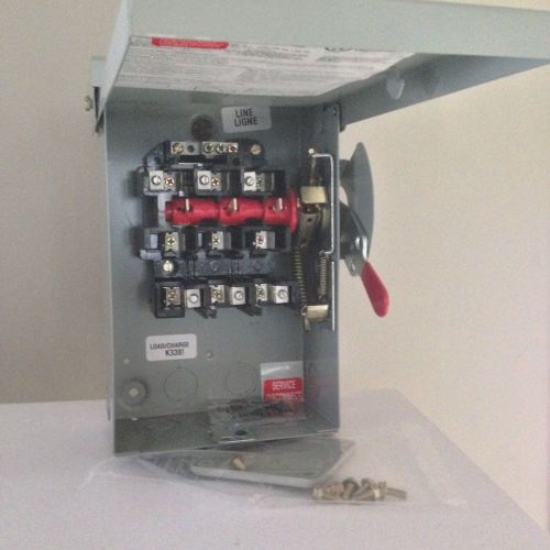 Ge spec setter three 3 phase &#034;outdoor&#034; heavy duty safety switch for sale