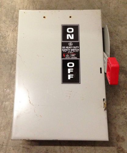 GE 30 Amp 600V 3P Fusible Disconnect Switch TH3361