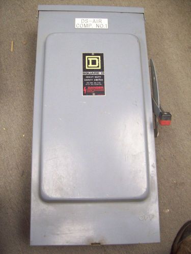 Square D 200A Single Throw Not-Fusible Switch, HU-364-RB, 600V,  150 HP