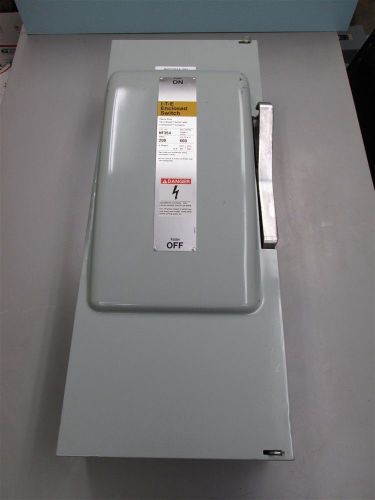 Siemens nf354 safety disconnect 200 amp 600 vac non fusable gauranteed for sale