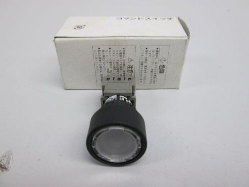 New fuji ah165-2fl5w22m1 illuminated pushbutton 125v-dc 0.2a amp d256667 for sale