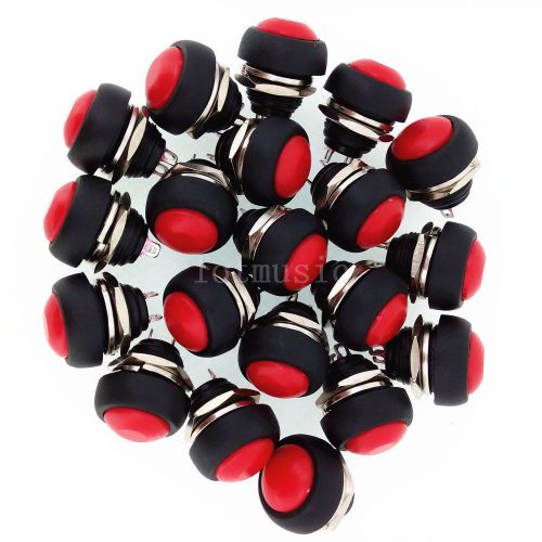 50 x New Red OFF (ON) Push Button Horn Switch Horn Button