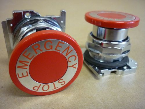 Lot of 2 oem sullair 250028-588 emergency stop switch push/pull e22 new for sale