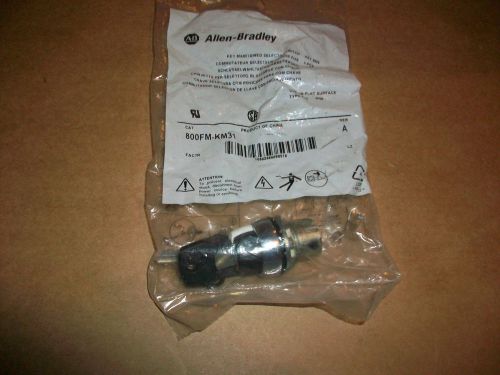 Allen bradley key maintained selector switch 800fm-km31   new in bag for sale