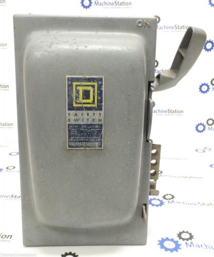 SQUARE D CO. ELECTRIC SAFETY SWITCH #H361 - 600VAC 3-PHASE 30 AMP