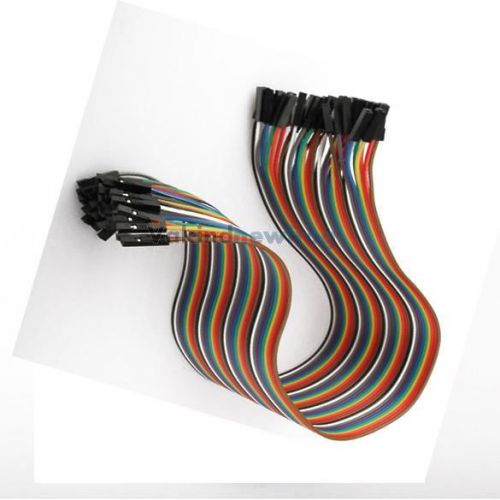 V1n rainbow color 40 way cable 30cm flat arduino jumper cable for home appliance for sale