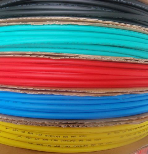 10&#039; length  heat shrink tubing 1/4&#034; 6mm  5 colors 2&#039;ea for sale