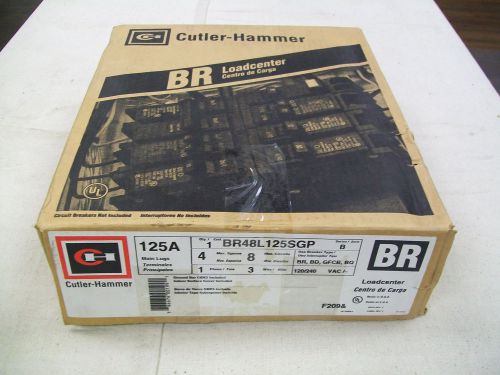 Cutler Hammer BR48L125SGP 125 Amp 1 Phase 3W Main Lug Loadcenter