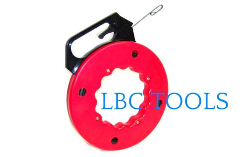 50 ft Steel cable Fish tape Electric Wire Cable Puller in high plastic case