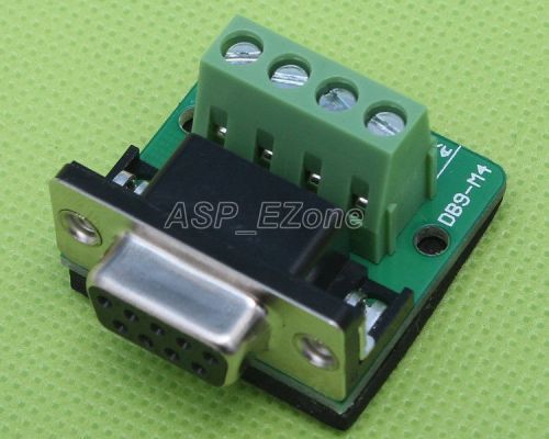 Hot db9-m4 db9 teeth type connector 4pin female adapter rs232 to terminal for sale