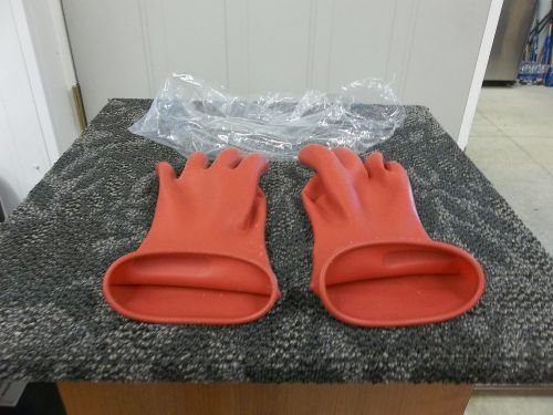 Brenco salisbury size 10 class 00 500v ac type 1 d120 red gloves electrical new for sale