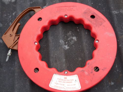 GB Streamline Fish Tape Reel And Winder Part No. FTS-100 Used