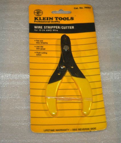 Klein, 74007 Adjustable Wire Stripper for Solid and Stranded Wire