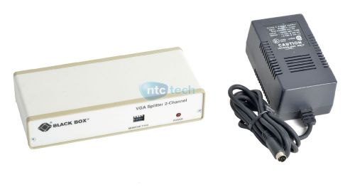 Black Box AC056A-R2 2 Channel VGA Video Splitter W/ Power Supply