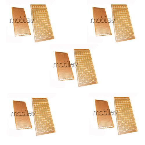 5 x Breadboard Prototype PCB 10cm x 22cm 2808 Holes  Brown DIY