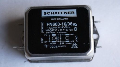 Schaffner emi ac power line filter 16a 120/250vac  fn660-16/06 for sale