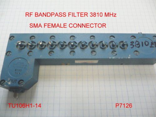 RF BANDPASS FILTER 3.810 GHZ CALIFORNIA MICROWAVE