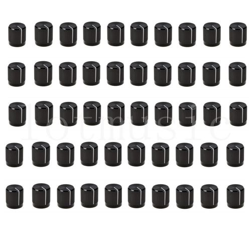 50pcs aluminium alloy ?15x16mm 18t insert type knobs black for sale