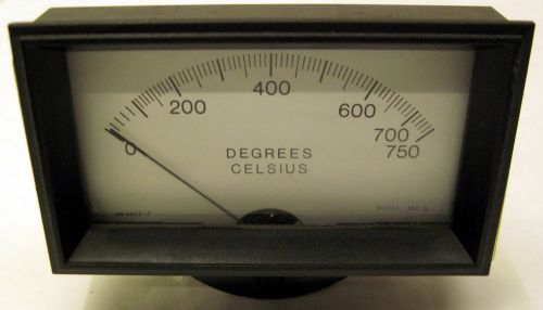 Triplett 0-750 degrees celsius panel mount gauge meter for sale