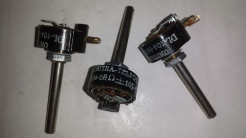 Wirewound Potentiometer Adjustable 68 ohm  0.5W    NOS