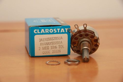 *NEW* Clarostat JA1N056S205UA 2 Meg 10% Potentiometer Type J