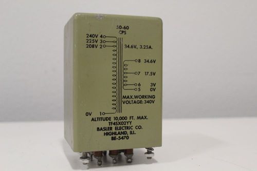 Basler Electric Altitude 10,000 TF4SX02YY BE-5470 50-60 CPS + Free Shipping!!!