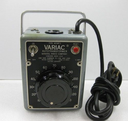 General Radio W5MT3 0-140V Variac Variable Auto Transformer