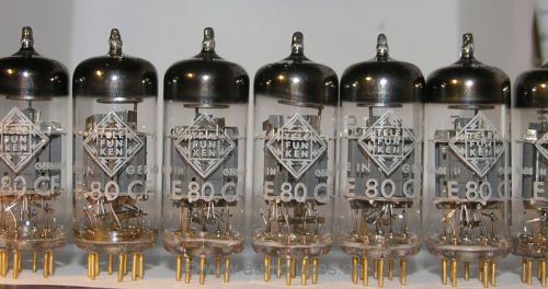 2 nos tubes &lt;&gt; Telefunken E80CF ECF80 6BL8 6BK7B 6U8 (409028)
