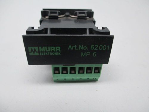 New murr elektronik murr 62001 mp 6 module screw-type terminal d265827 for sale