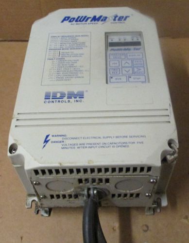 Idm-controls-cimr-g3u22p2 power master ac-motor speed control 3hp-used for sale