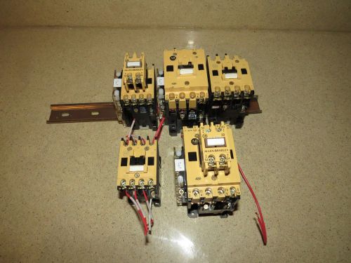 ALLEN BRADLEY  CONTACTOR LOT- TWO  100-A30N*3 / THREE 100-A09ND3 &amp; MORE -L