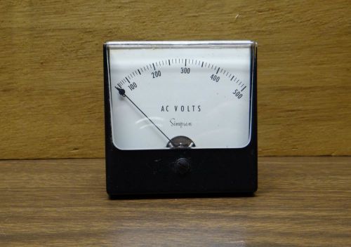Meter movements -  dial face marked 0 - 500 ac volts, full scale = 150 vac for sale