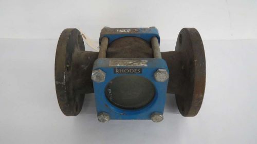 Rhodes sight glass 2 in flanged flow indicator b465651 for sale