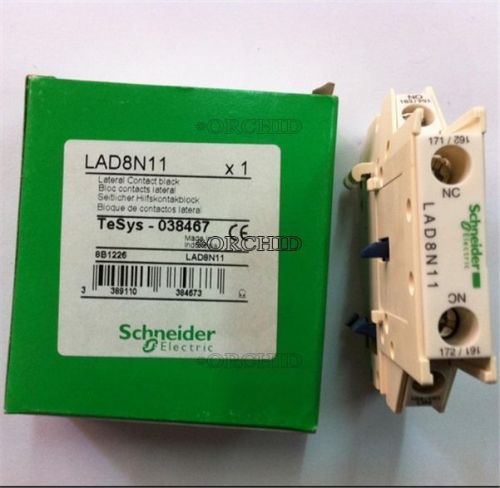 NEW SCHNEIDER CONTACTOR AUXILIARY CONTACT LAD8N11 LAD8N11