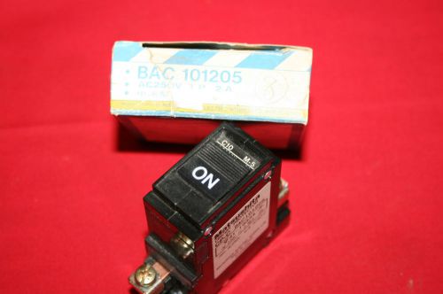 NEW Matsushita Circuit Protector Breaker CP-C BAC101205 - 220VAC 1P 2A - BNIB