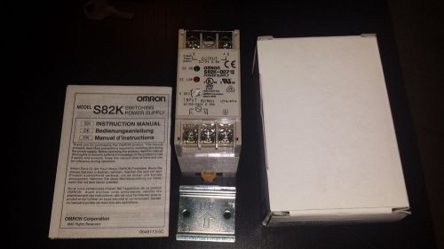 OMRON POWER SUPPLY S82K-00712 12V 0.6A DIN MOUNT NEW! in box w/manual