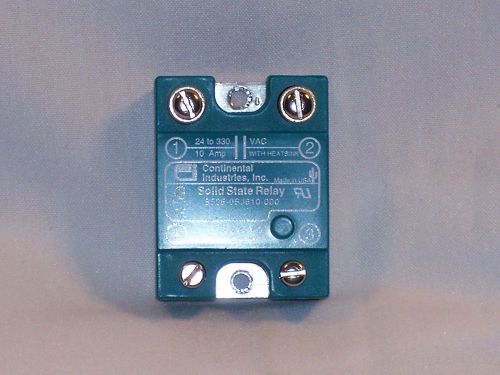 CONTINENTAL Idec RSSD Solid State Relay 10A, 24 to 330VAC, 3 to 32 VDC Control