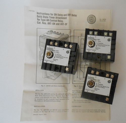 3 new westinghouse art on solid state relay timer s# 1264c62g01   0.1-30 seconds for sale