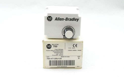 NEW ALLEN BRADLEY 700-HT12BU120 1.0-100S SER B 120V-AC RELAY D409963