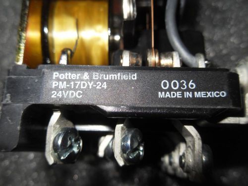 (V52-1) 1 NEW POTTER &amp; BRUMFIELD PM-17DY-24 POWER RELAY