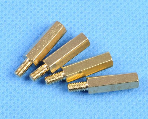 25pcs m3 male 6mm x m3 female 15mm m3 15+6 brass standoff spacer new for sale