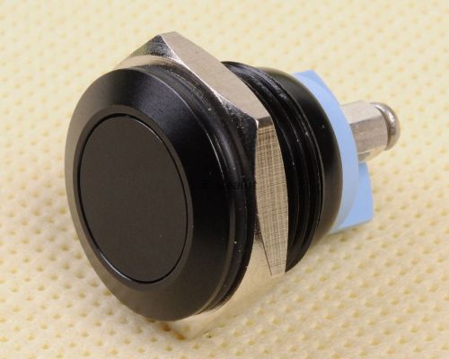 Black 16mm anti-vandal button momentary plastic metal push button switch for sale