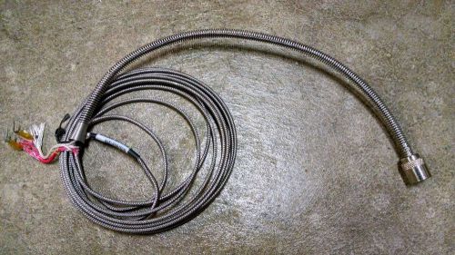 Thermocouple, type J stainless steel braid