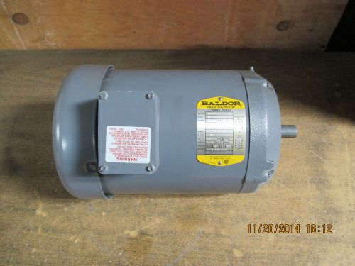 Baldor 3hp. 3600RPM. 184c. TEFC. 3phase. 208-230/460v. C face footless